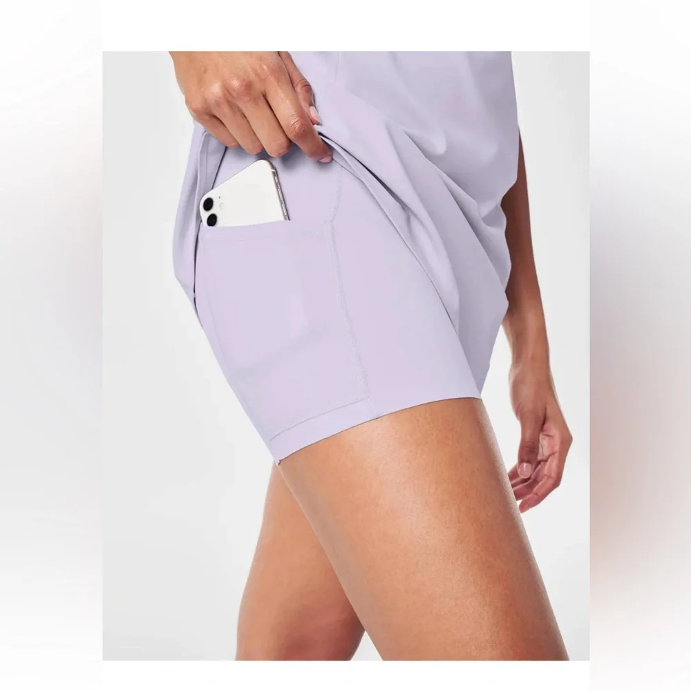 SPANX Get Moving Zip Front Dress - Violet Air - Picture 4 of 9